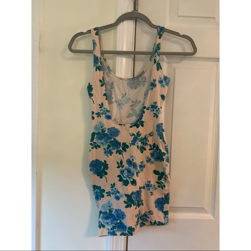 American Apparel Low Cut Back Floral Dress